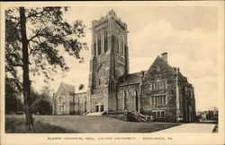 Lehigh University - Alumni Memorial Hall Postcard