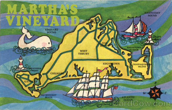 Detailed Map Of Marthas Vineyard 