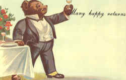 Many Happy Returns Postcard