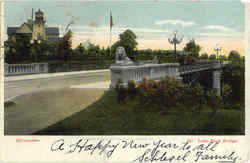 Milwaukeee, Lake Park Bridge Postcard