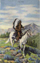 The Chief on Horseback Postcard