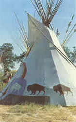 Indian Tepee Postcard