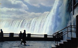 Horseshoe Falls and Observation Platform of the Scenic Tunnel Niagara Falls, ON Canada Ontario Large Format Postcard Large Format Postcard