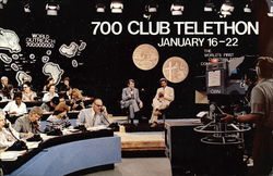 700 Club Telethon Large Format Postcard