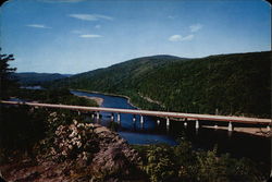 The New Delaware Water Gap Bridge Pocono Mountains, PA Large Format Postcard Large Format Postcard