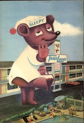 TraveLodge - Sleepy Large Format Postcard