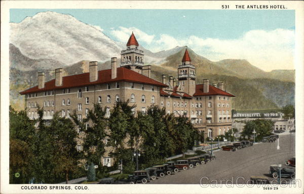 The Antlers Hotel Colorado Springs CO   Card00657 Fr 