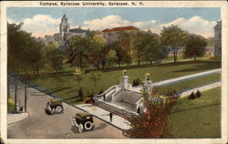 Campus, Syracuse University New York Postcard Postcard