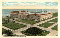 Casino and Atlantic Ocean Postcard