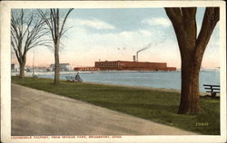 Locomobile Factory, From Seaside Park Bridgeport, CT Postcard Postcard