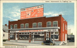 Service Station Bethlehem, PA Postcard Postcard