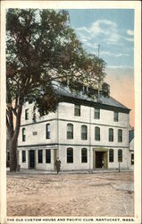 The Old Custom House and Pacific Club Postcard