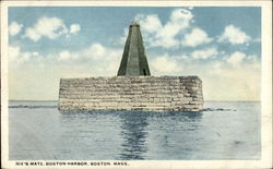 Nix's Mate - Boston Harbor Massachusetts Postcard Postcard