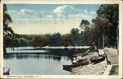 Mirror Lake Herkimer, NY Postcard Postcard