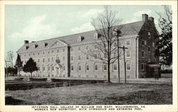 College of William and Mary - Jefferson Hall Williamsburg, VA Postcard Postcard