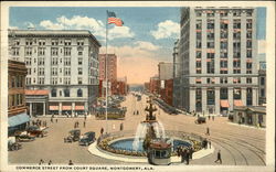 Commerce Street from Court Square Montgomery, AL Postcard Postcard