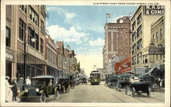 Elm Street from Akard Street Dallas, TX Postcard Postcard