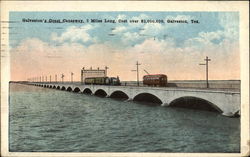 Galveston Causeway Postcard