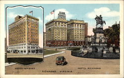 Hotel William Byrd; Hotel Richmond Virginia Postcard Postcard