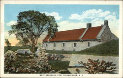 West Barracks Fort Ticonderoga, NY Postcard Postcard