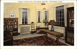 Oak Grove Seminary - Briggs Hall, Library Vassalboro, ME Postcard Postcard