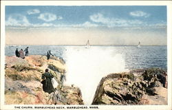 The Churn, Marblehead Neck Postcard