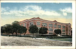 Girls High School Postcard