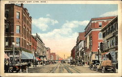 Market Street East Lynn, MA Postcard Postcard