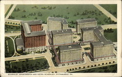 Schenley Apartments and Hotel Schenley Pittsburgh, PA Postcard Postcard