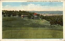 Looking Up Fairway, Pittsburg Country Club and Golf Links Pittsburgh, PA Postcard Postcard