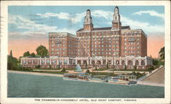 The Chamberlin-Vanderbilt Hotel Old Point Comfort, VA Postcard Postcard