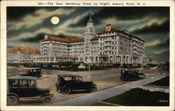 The New Monterey Hotel by Night Postcard