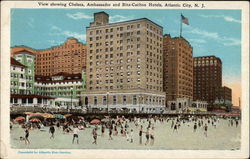 Chelsea, Ambassador and Ritz-Carlton Hotels Postcard