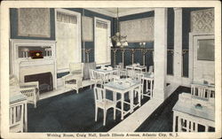 Craig Hall - Writing Room Atlantic City, NJ Postcard Postcard