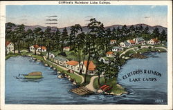 Clifford's Rainbow Lake Camps Greenville, ME Postcard Postcard