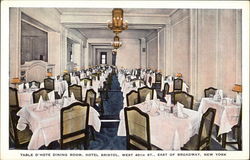 Table D'Hote Dining Room, Hotel Bristol Postcard