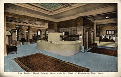 The Loby, Hotel Bristol New York, NY Postcard Postcard