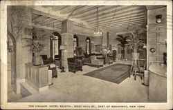 The Lounge, Hotel Bristol, West 48th St., East of Broadway New York, NY Postcard Postcard