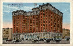 Hotel Fort Des Moines Iowa Postcard Postcard