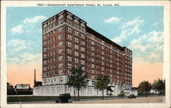 Gatesworth Apartment Hotel St. Louis, MO Postcard Postcard