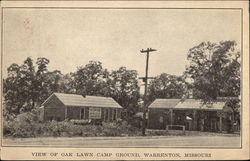 View of Oak Lawn Camp Ground Warrenton, MO Postcard Postcard