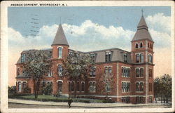 French Convent Woonsocket, RI Postcard Postcard