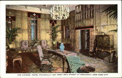 The Lounge, Hotel Piccadilly Postcard