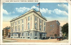 Elks and Masonic Temples Postcard