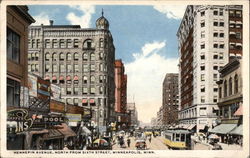 Hennepin Avenue, north from Sixth Street Minneapolis, MN Postcard Postcard