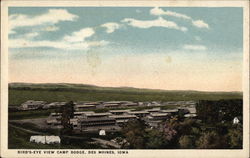 Bird's-Eye View Camp Dodge Postcard