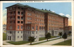 Union Memorial Hospital Postcard