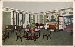 Reception Room, Hotel Somerset Postcard