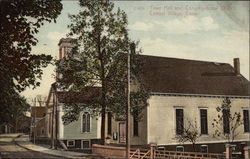 Town Hall and Congregational Church Central Village, CT Postcard Postcard