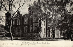 Crawford County Court House Girard, KS Postcard Postcard